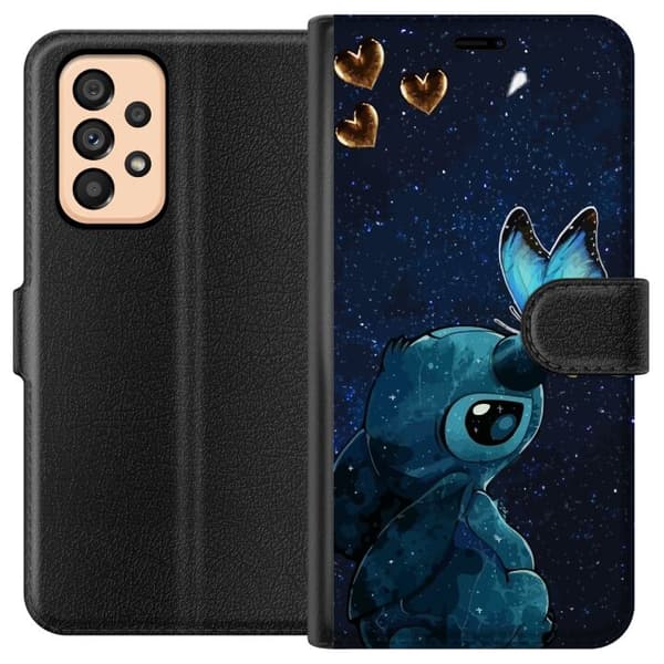 Kompatibelt Lommeboketui til Samsung Galaxy A53 5G Stitch sommerfugl