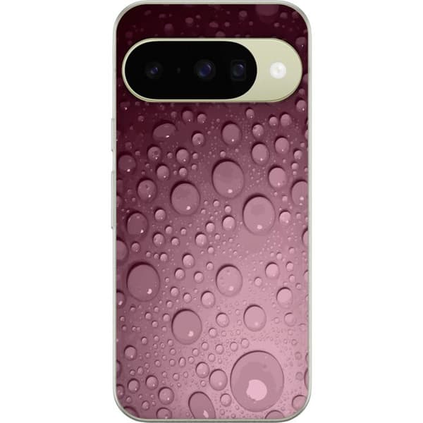 Kompatibelt Mobildeksel til Google Pixel 11 Abstrakt rosa bakgrunn med realistiske vanndråper rosa