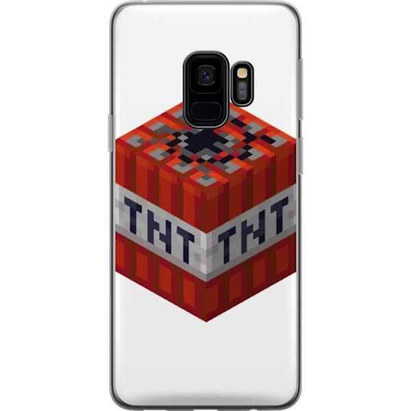 Samsung Galaxy S9 Läpinäkyvä kuori Minecraft TNT