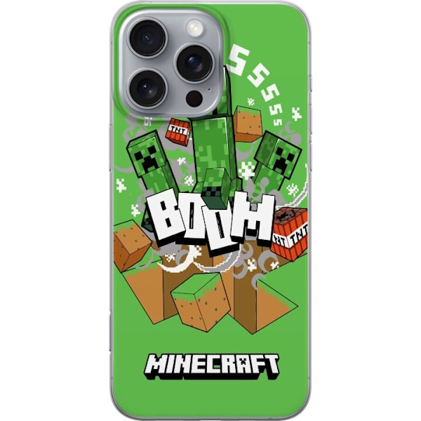 Apple iPhone 16 Pro Max Gennemsigtig cover Minecraft Boom