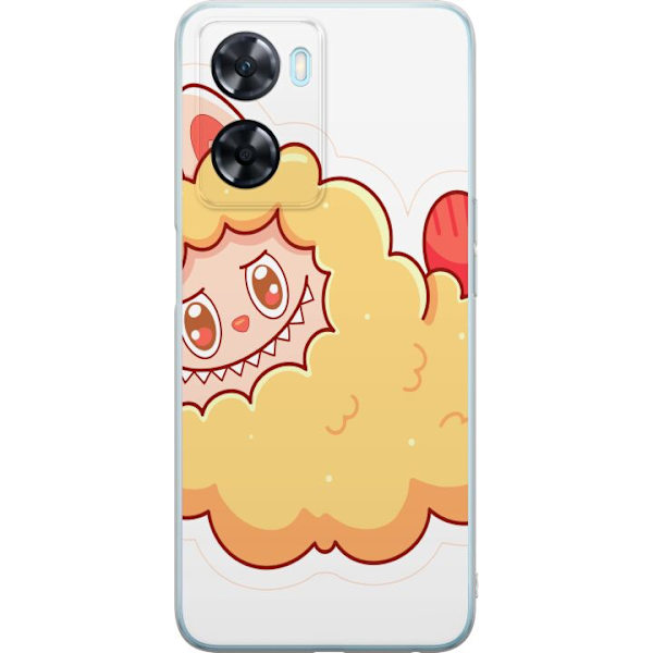 OnePlus Nord N20 SE Gennemsigtig cover Labubu Vaskebjørn Pop Mart Figur Samlerobjekt Sød Design Populært Motiv Kunstlegetøj Kreativ Figurserie