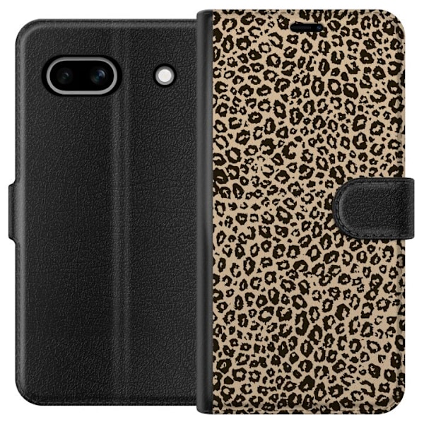 Google Pixel 7a Plånboksfodral Leopard Mönster