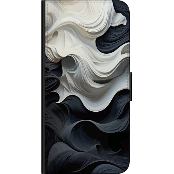 Huawei Y6 (2019) Lommeboketui Silke Svart/Hvit