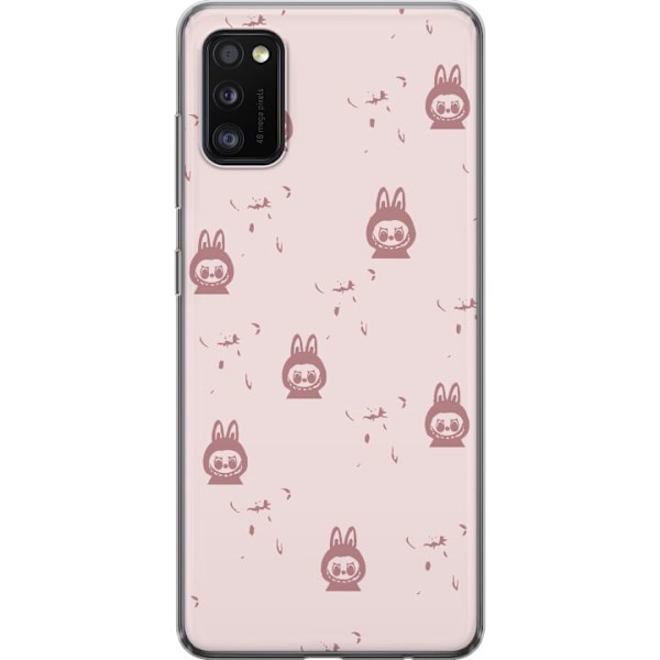 Samsung Galaxy A41 Läpinäkyvä kuori Labubu Neon Pop - Neonv