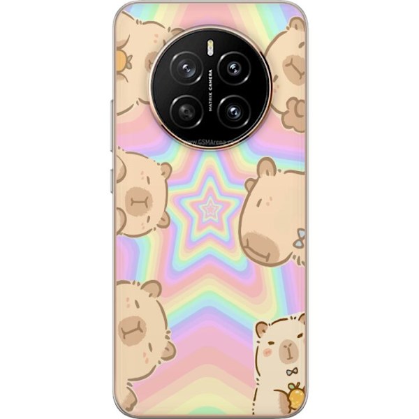 Honor Magic7 Genomskinligt Skal Kawaii Capybara Galaxy Söt An
