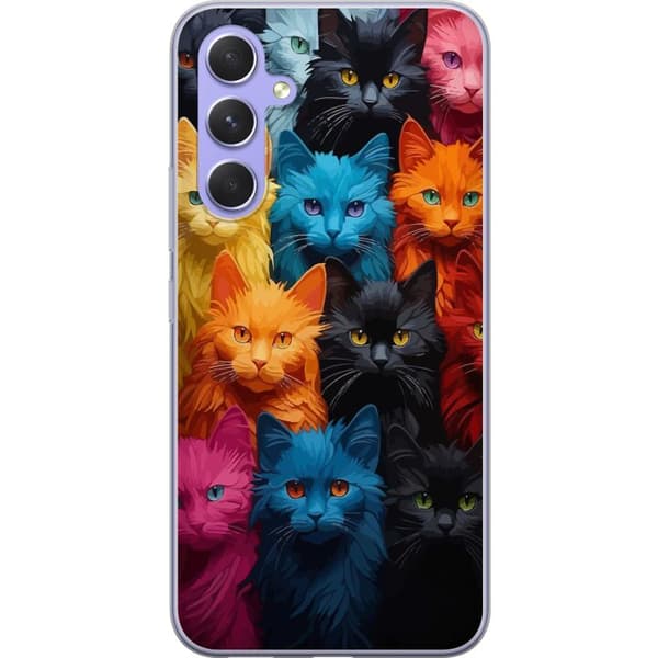 Kompatibelt Mobildeksel til Samsung Galaxy A54 Katter