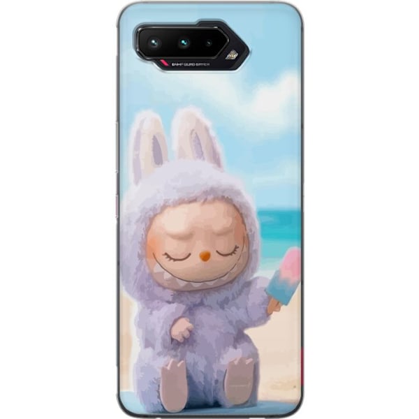 Asus ROG Phone 5 Läpinäkyvä kuori Labubu Vaaleanpunainen Tunnelma