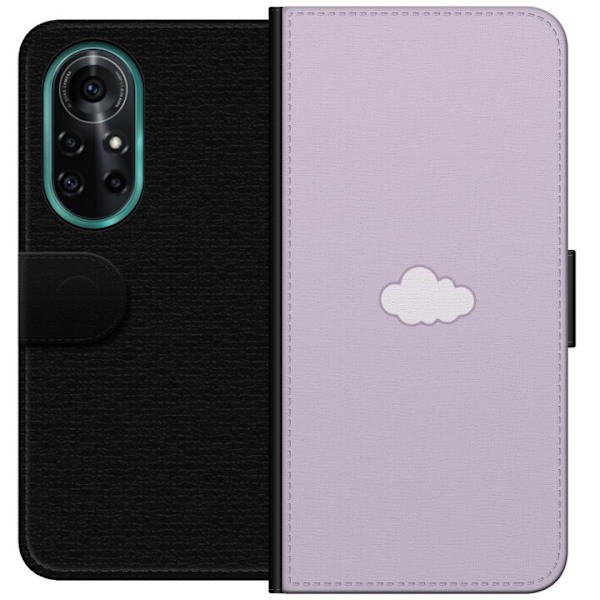 Huawei nova 8 Pro Plånboksfodral Lila Moln – minimalistiskt moln på lila bakgrund