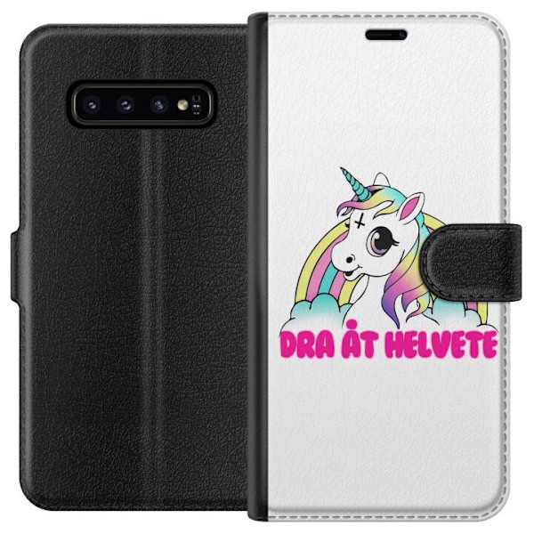 Samsung Galaxy S10 Tegnebogsetui Unicorn