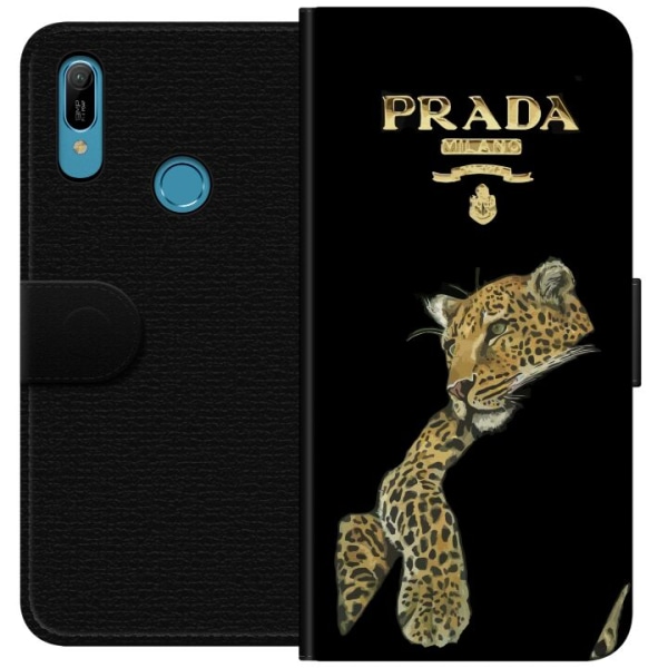 Huawei Y6 (2019) Lommeboketui Prada Leopard