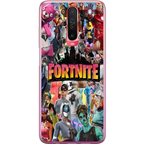 Xiaomi Redmi K30 Läpinäkyvä kuori Fortnite