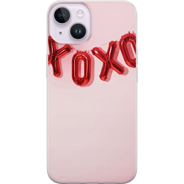 Apple iPhone 15 Gennemsigtig cover Valentinsdag XOXO