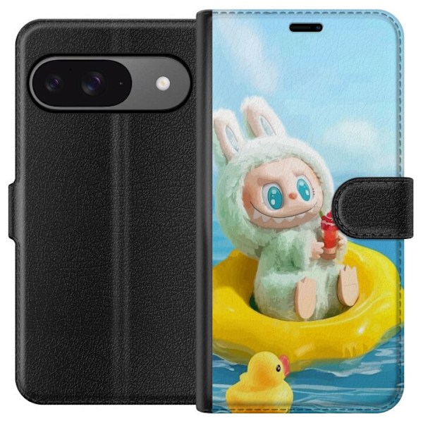 Google Pixel 9 Pro Tegnebogsetui Labubu Stripe Attack - Stribe