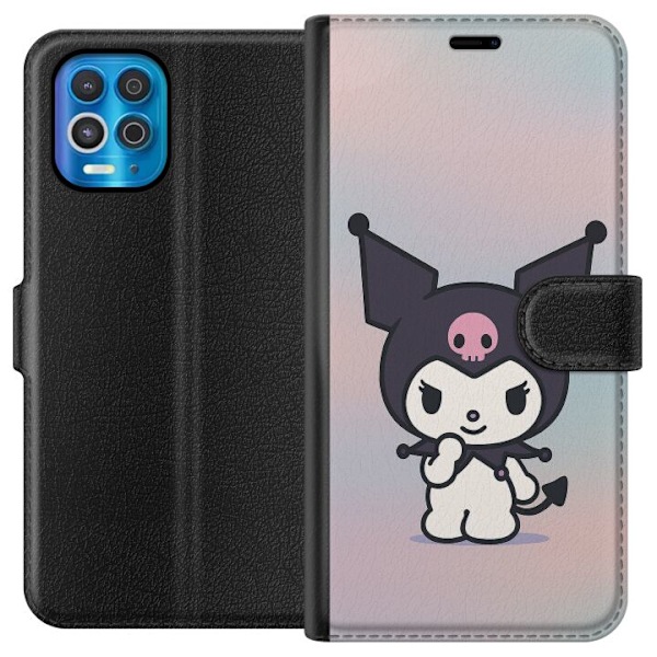 Motorola Edge S Plånboksfodral Kawaii Sanrio Kuromi