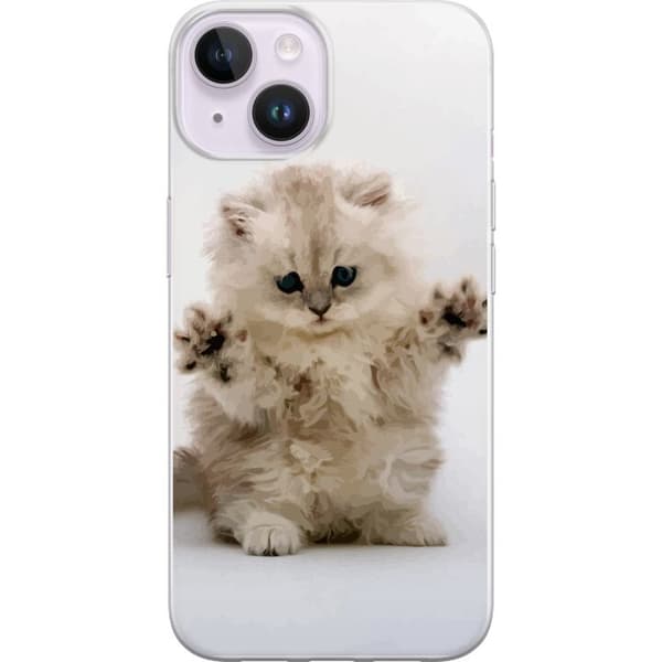 Kompatibelt Mobildeksel til Apple iPhone 14 Katt