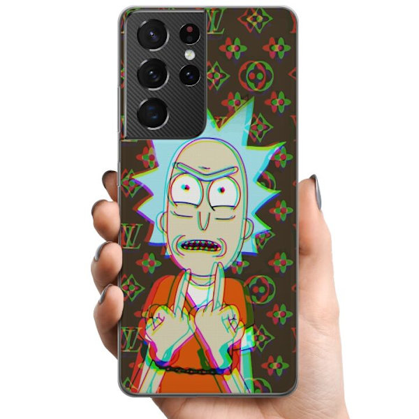 Samsung Galaxy S21 Ultra 5G TPU Mobilskal Rick and Morty