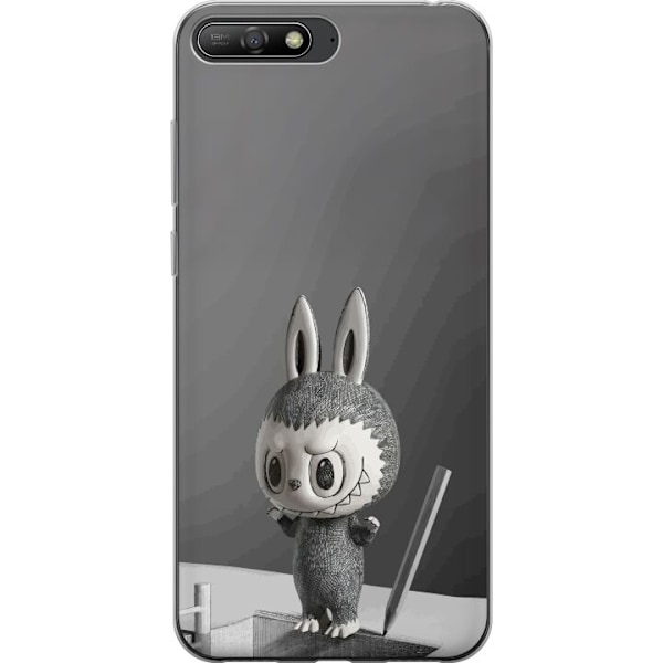 Huawei Y6 (2018) Läpinäkyvä kuori Pop Mart MEGA LABUBU LABUBU Sketch 1000%