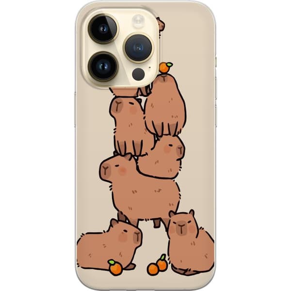 Kompatibelt Mobilskal till Apple iPhone 14 Pro Capybara