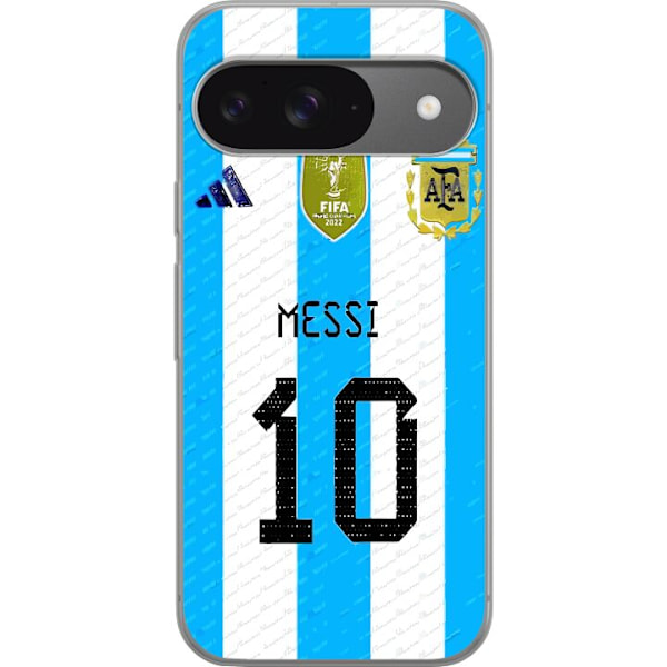 Google Pixel 9 Genomskinligt Skal Lionel Messi (Argentina)