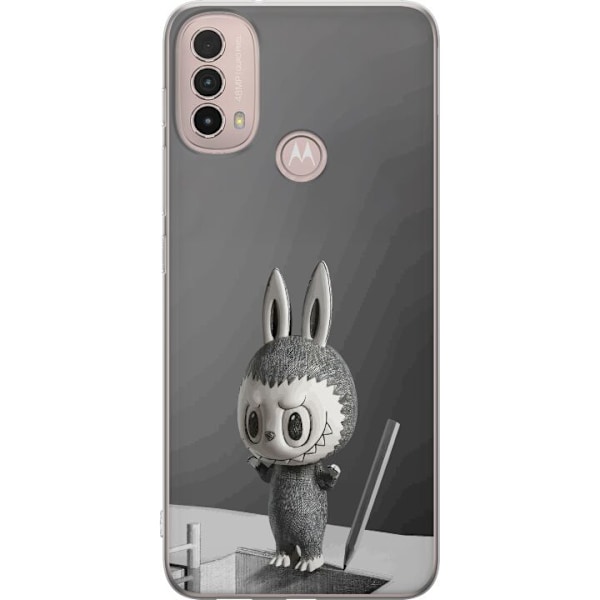 Motorola Moto E40 Läpinäkyvä kuori Pop Mart MEGA LABUBU LAB
