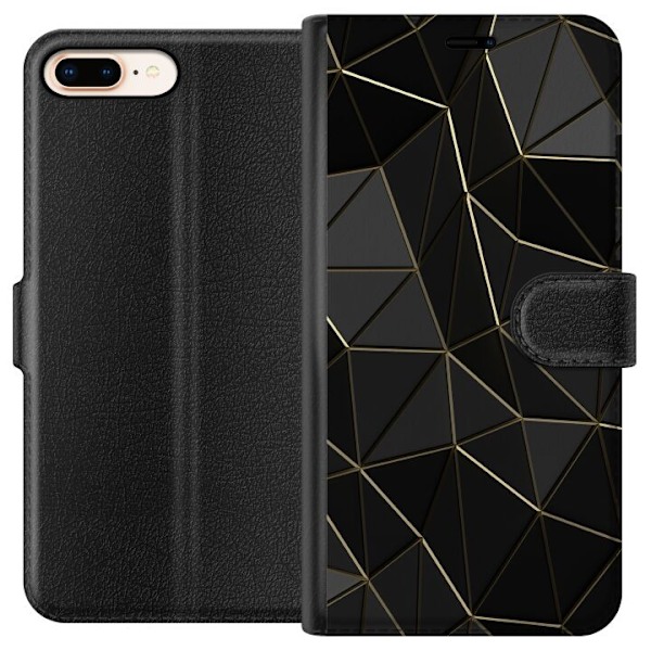 Apple iPhone 8 Plus Lompakkokotelo Keskiyö