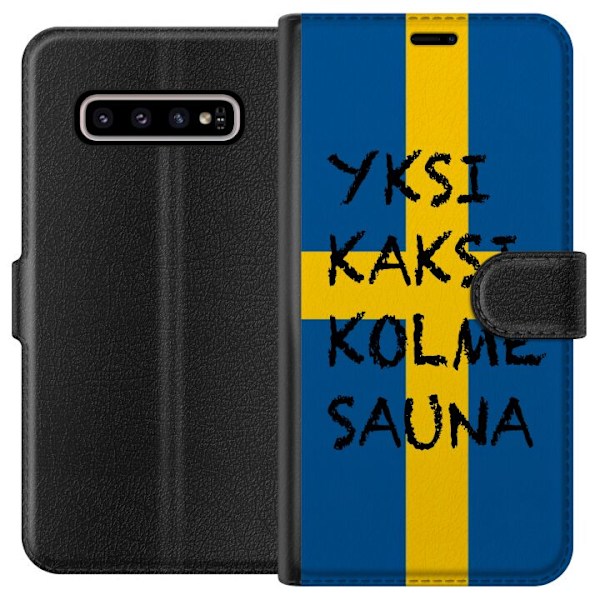 Samsung Galaxy S10+ Plånboksfodral Bara Bada Bastu - KAJ
