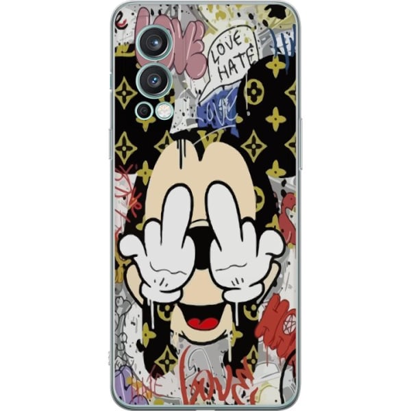 OnePlus Nord 2 5G Gennemsigtig cover Mickey Mouse