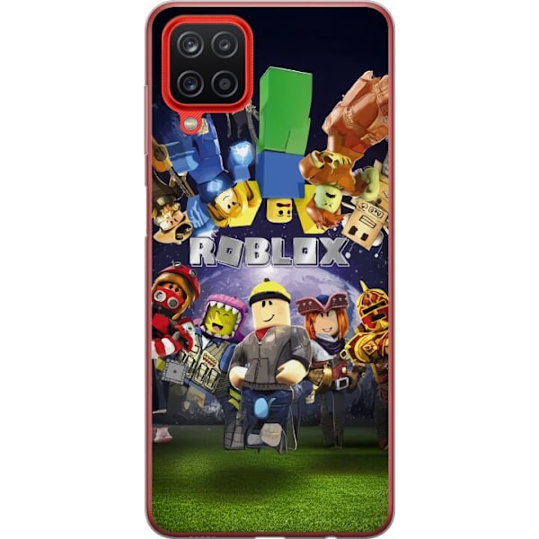 Samsung Galaxy A12 Gennemsigtig cover Roblox Verden - Gaming Eventyr for Børn og Unge