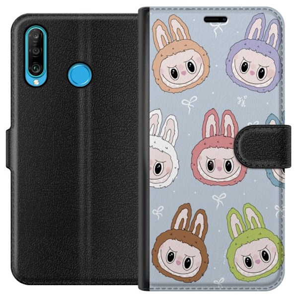 Huawei P30 lite Plånboksfodral Labubu Star Pattern – Stjär