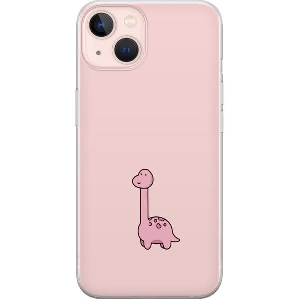 Kompatibel Mobilcover til Apple iPhone 13 Rosa dinosaur