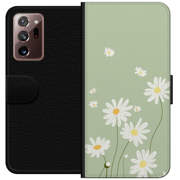 Samsung Galaxy Note20 Ultra Plånboksfodral Prästkragar – blommigt mönster i svensk sommarstil