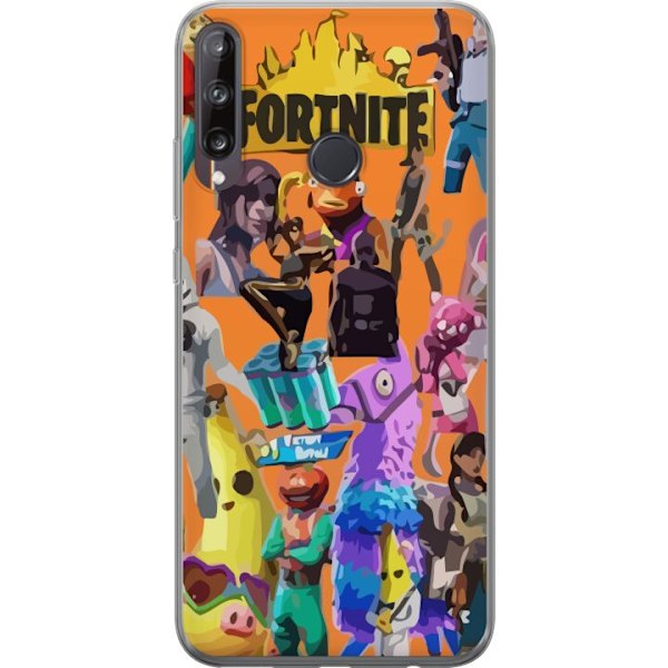 Huawei P40 lite E Läpinäkyvä kuori Fortnite