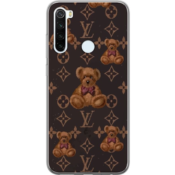 Xiaomi Redmi Note 8 Läpinäkyvä kuori Louis Vuitton Teddykarhu Kuvio Ylellinen Muotisuunnittelu Suosittu Motiivi Muoti-Trendi Ylelliset Asusteet