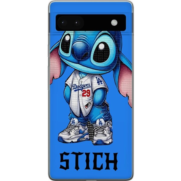 Google Pixel 6a Genomskinligt Skal Stitch