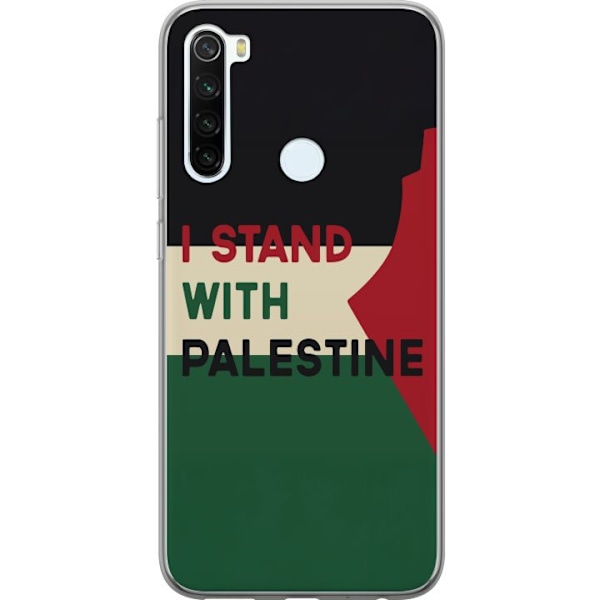 Xiaomi Redmi Note 8 Gennemsigtig cover Stå sammen med Palæstina - solidaritetsdesign med en stærk besked
