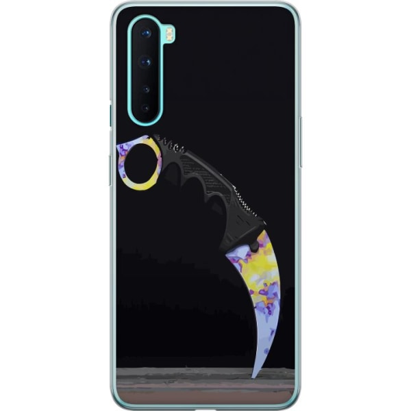 OnePlus Nord Gennemsigtig cover Karambit / Butterfly / M9 Bayo