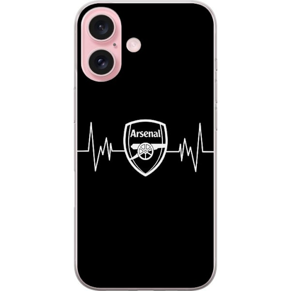 Apple iPhone 16 Läpinäkyvä kuori Arsenal