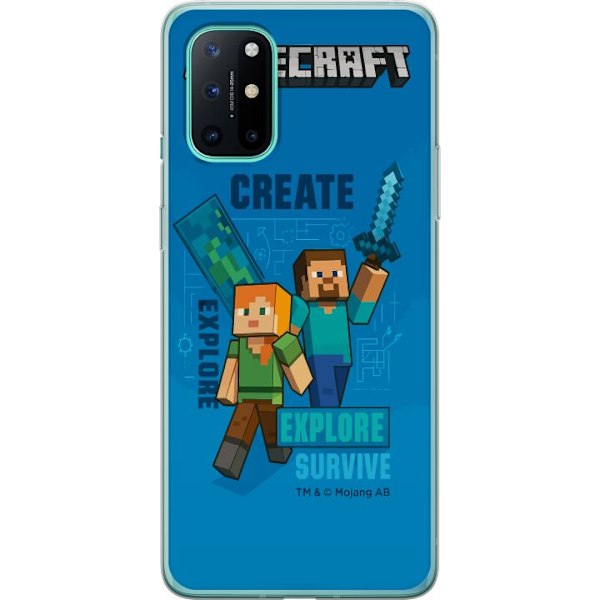 OnePlus 8T Läpinäkyvä kuori Minecraft Luolastot