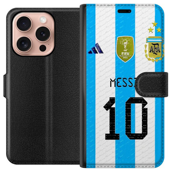 Apple iPhone 16 Pro Lompakkokotelo Lionel Messi (Argentina)