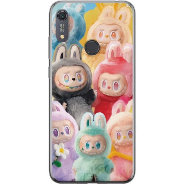 Huawei Y6s (2019) Genomskinligt Skal Labubu Sketch Style – Handritat monster i tusch