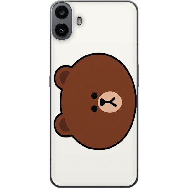 Nothing CMF Phone 1 Gjennomsiktig deksel line friends brown