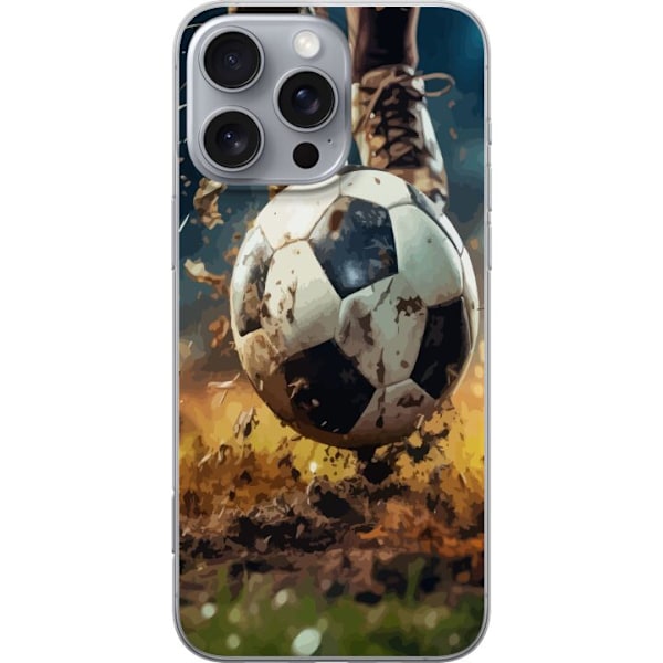 Apple iPhone 16 Pro Max Gjennomsiktig deksel Fotball