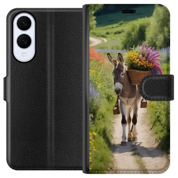Samsung Galaxy S25 Edge Lompakkokotelo Aasi Eläinaihe Rauhallinen Suunnittelu Luontoaihe Suosittu Koristelu Huumori Graafinen Eläinteema Eksoottinen