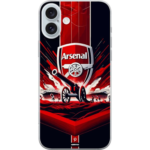 Apple iPhone 16 Plus Läpinäkyvä kuori Arsenal