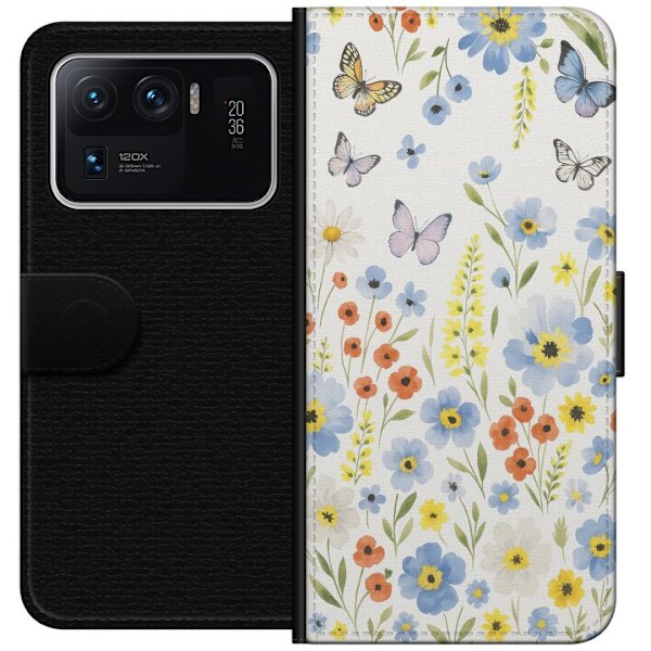Xiaomi Mi 11 Ultra Plånboksfodral Sommarblommor