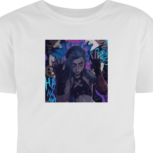 T-shirt til Voksen | Klassisk Voksen T-shirt Arcane, League of hvid S