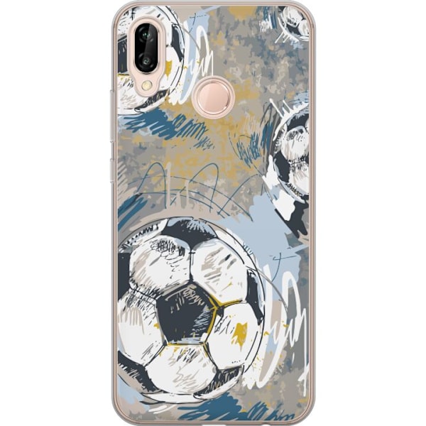 Huawei P20 lite Gennemsigtig cover Fodbold