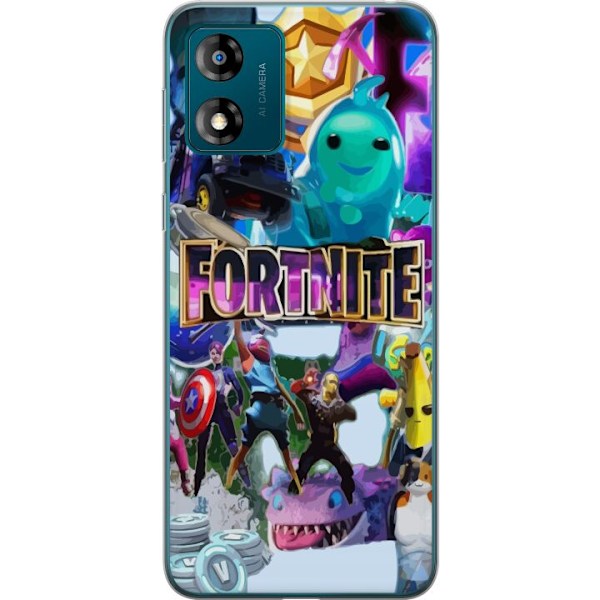 Motorola Moto E13 Gjennomsiktig deksel Fortnite