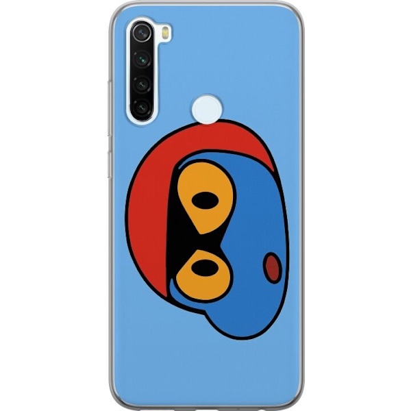 Xiaomi Redmi Note 8 Läpinäkyvä kuori Bold Bot Head