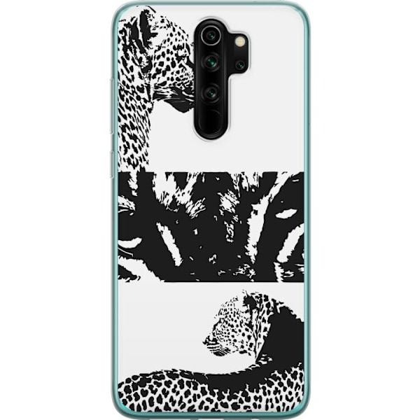 Xiaomi Redmi Note 8 Pro  Läpinäkyvä kuori Leopard Faces